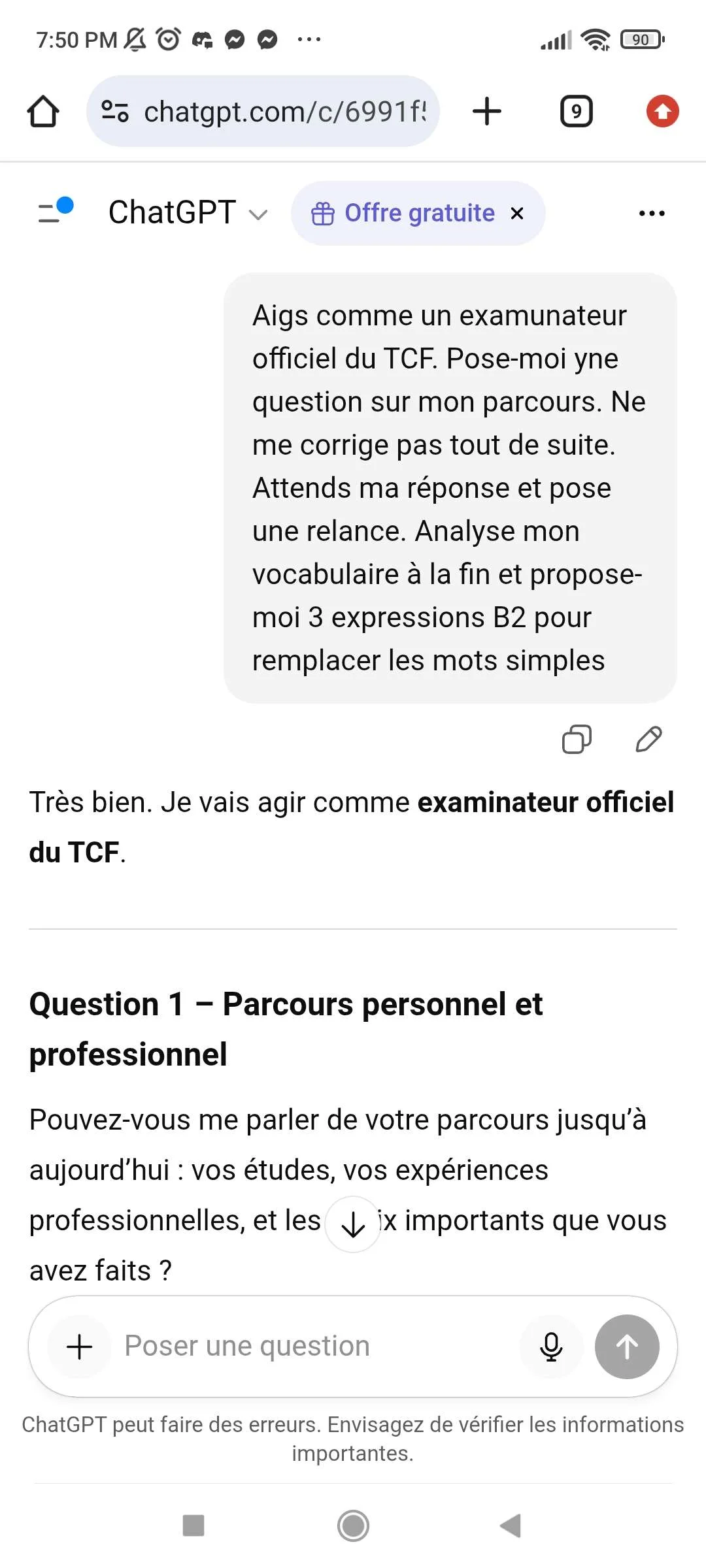 ChaGPT TCF naturalisation