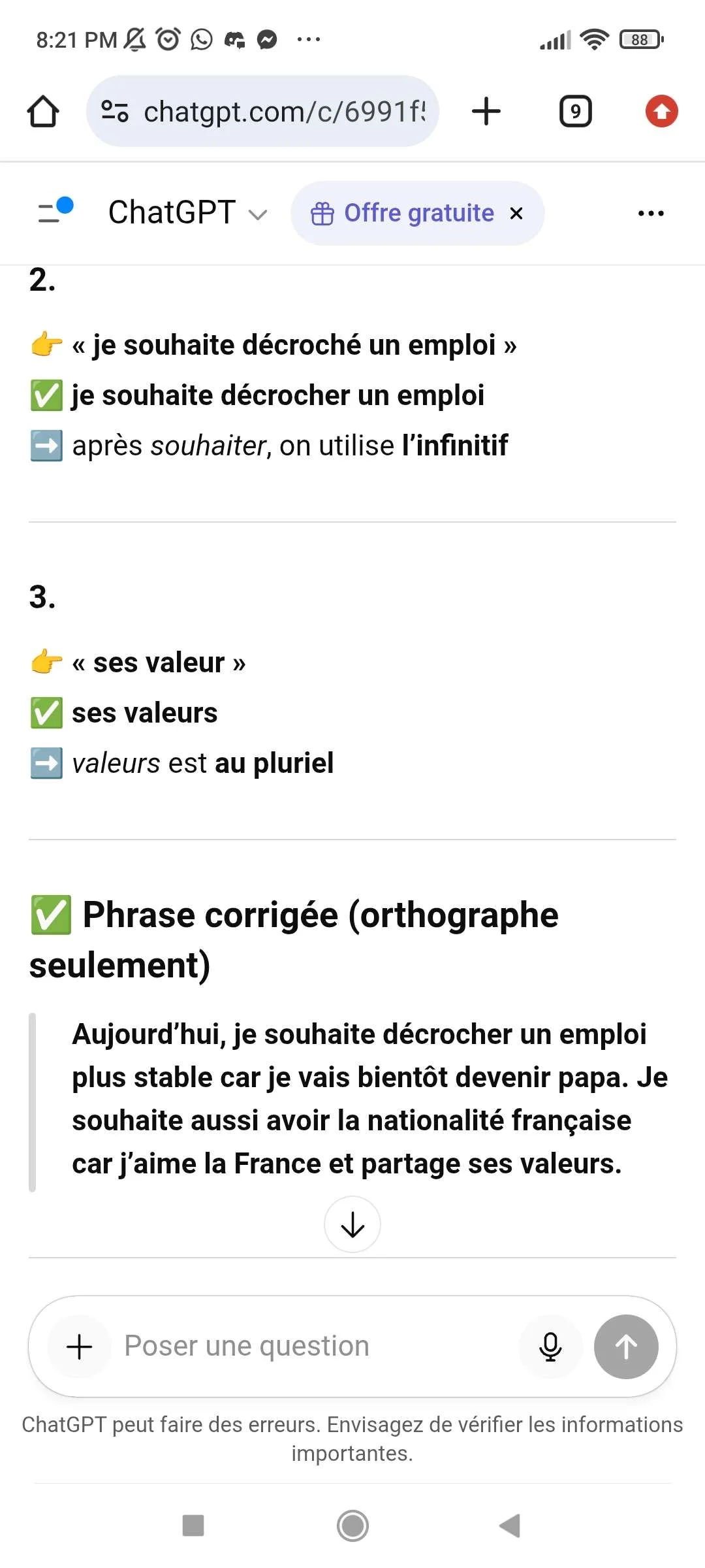 ChaGPT TCF naturalisation