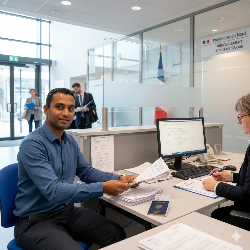 renouvellement de titre de séjour